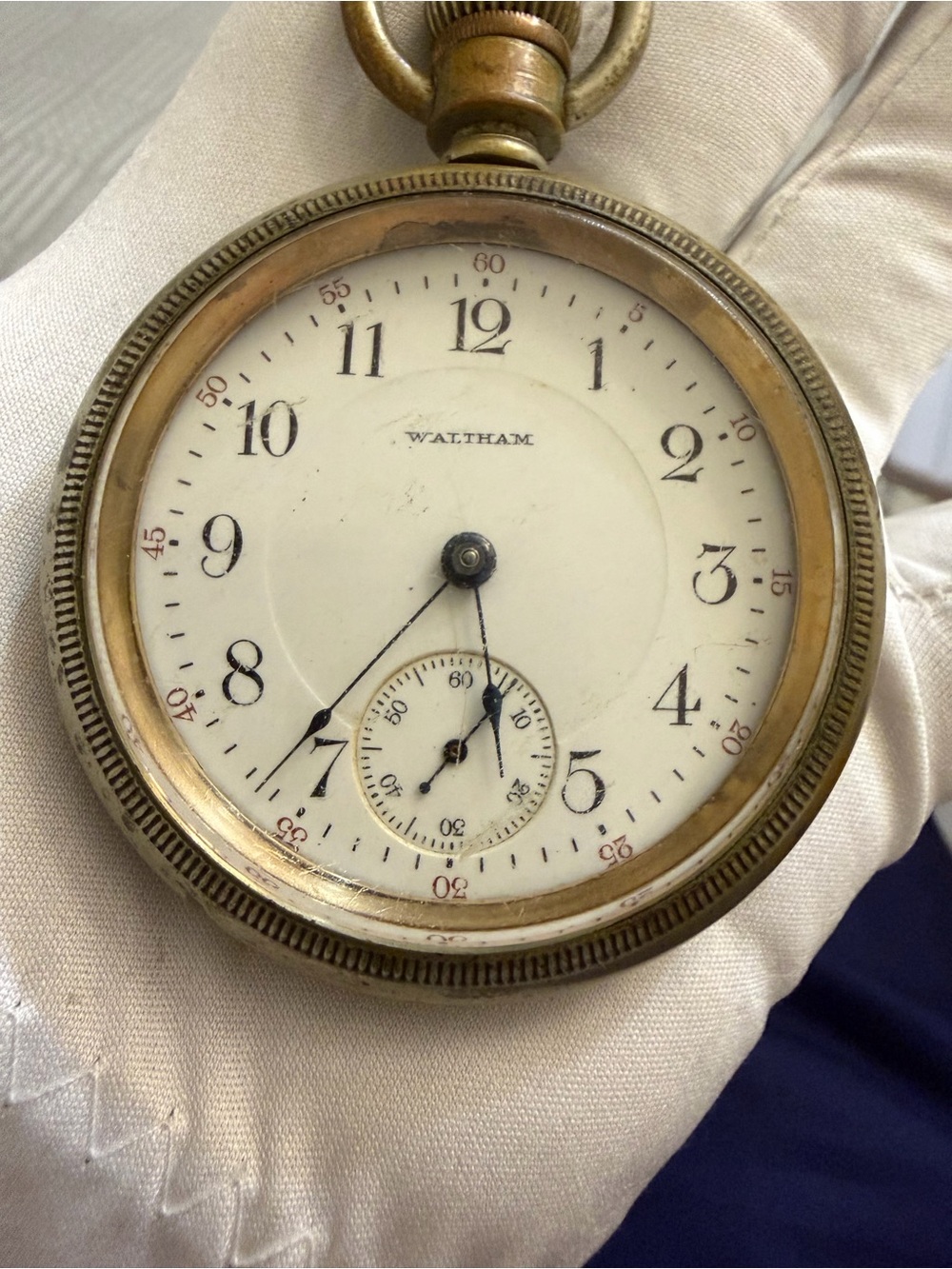 Antique Waltham Open Face Mechanical Pocket Watch – Needs Service / Repair